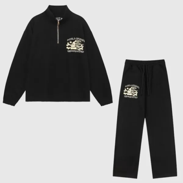 Hellstar Sports Tracksuit In Black