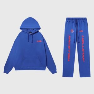 Hellstar Blue Tracksuit With Gel Logo