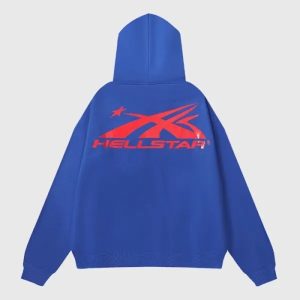 Hellstar Blue Tracksuit With Gel Logo