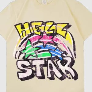 Hellstar Graphic T-shirt Brown