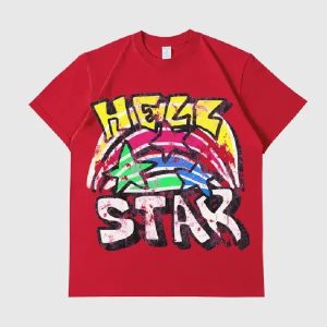Hellstar Graphic Red T-shirt Logo