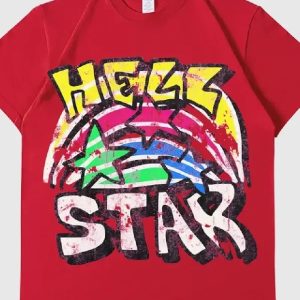 Hellstar Graphic Red T-shirt Logo