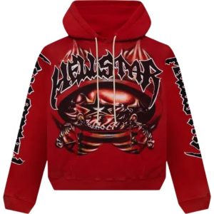 Hellstar Red Halloween Skeleton Airbrushed Hoodie