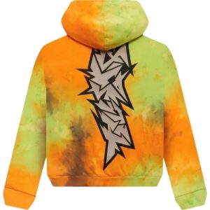 Orange Hellstar Halloween Vomit Hoodie