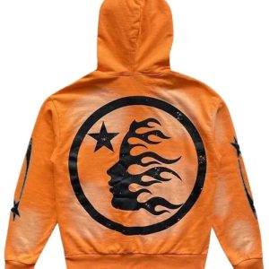 Hellstar Hoodie Featuring Fire Orange Color