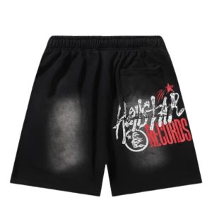 Hellstar Jupitar Terry Shorts With Graphic - Black