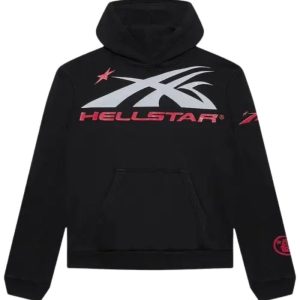 Black and Red Hellstar Sport Hoodie