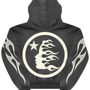 Hellstar Hoodie Designed For Sports In Black