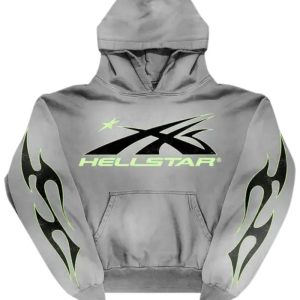 Grey Hellstar Sport Hoodie