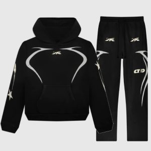 Hellstar Black Tracksuit For Sports