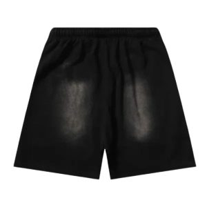 Hellstar Black Sports Flame Shorts