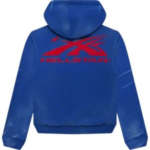 Hellstar Sweatshirt With Sports Gel Design In Blue