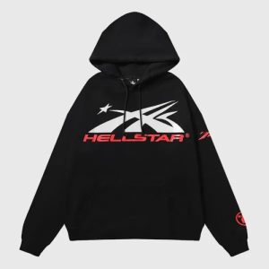 Hellstar Black And Red Sports Tracksuit
