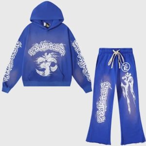 Blue Hellstar Studios Records Yoga Tracksuit