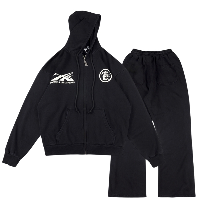 Hellstar HS Logo Zip-Up Hoodie
