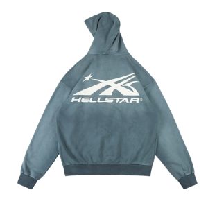 Hellstar HS Logo Zip-Up Hoodie Emerald