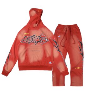 Hellstar Racer Path to Paradise Hoodie in Red