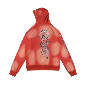Hellstar Racer Path to Paradise Hoodie in Red