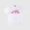 Hellstar Classic Sport Logo Gel T-Shirt in white and pink