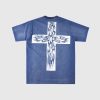 Hellstar _Carry Your Cross_ T-Shirt in Blue